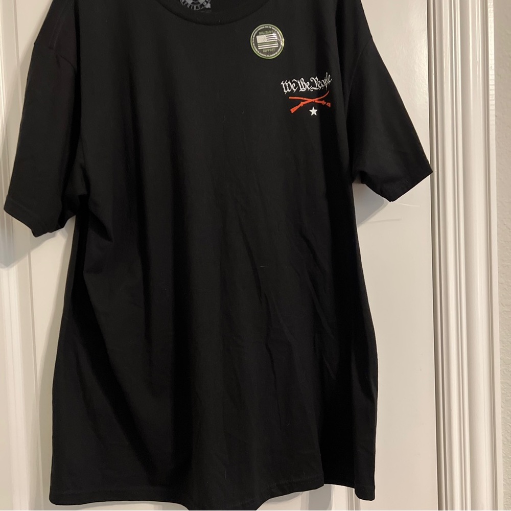 NWOT Howitzer Patriot We The People Men's Black T-Shirt Men's Size2X 100% Cotton